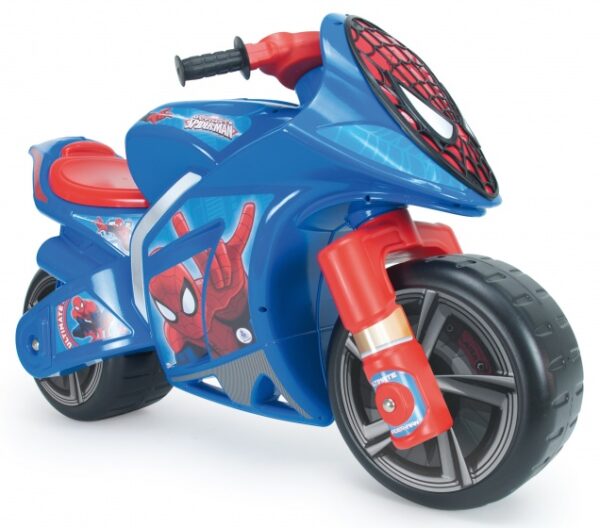 injusa loopmotor ultimate spider man 95 cm blauw/rood